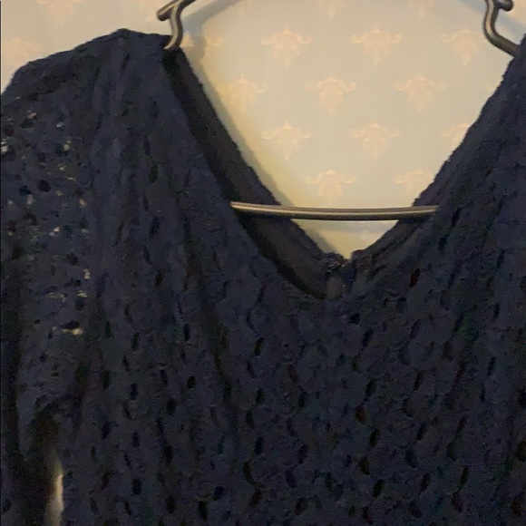 Navy blue lace/crochet dress - Picture 5 of 7